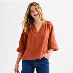 Sonoma Rust Blouse
